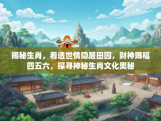 揭秘生肖，看透世情隐居田园，财神赐福四五六，探寻神秘生肖文化奥秘