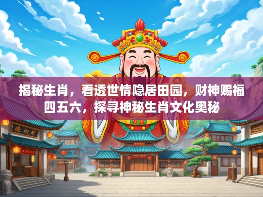 揭秘生肖，看透世情隐居田园，财神赐福四五六，探寻神秘生肖文化奥秘