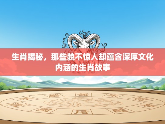 生肖揭秘，那些貌不惊人却蕴含深厚文化内涵的生肖故事