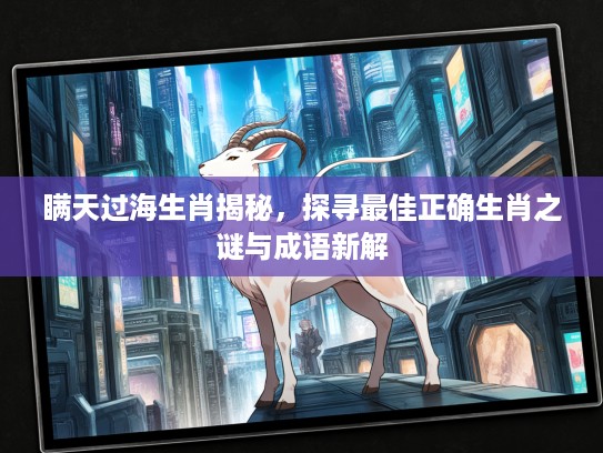 瞒天过海生肖揭秘，探寻最佳正确生肖之谜与成语新解