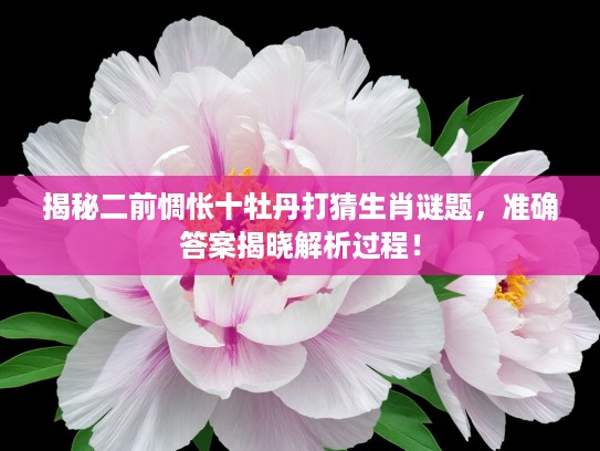 揭秘二前惆怅十牡丹打猜生肖谜题，准确答案揭晓解析过程！