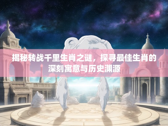 揭秘转战千里生肖之谜，探寻最佳生肖的深刻寓意与历史渊源