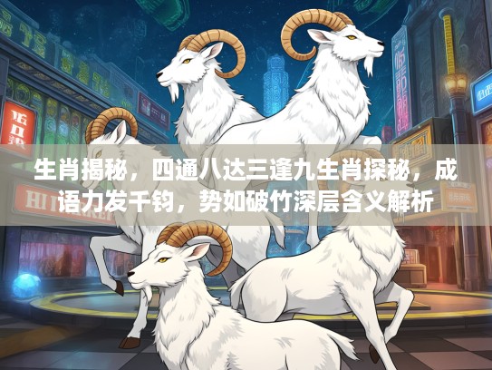 生肖揭秘，四通八达三逢九生肖探秘，成语力发千钧，势如破竹深层含义解析