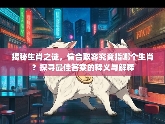 揭秘生肖之谜，偷合取容究竟指哪个生肖？探寻最佳答案的释义与解释