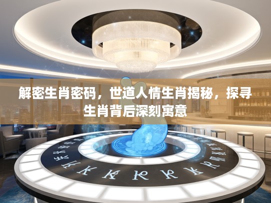 解密生肖密码，世道人情生肖揭秘，探寻生肖背后深刻寓意