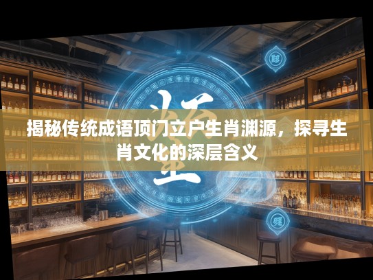揭秘传统成语顶门立户生肖渊源，探寻生肖文化的深层含义