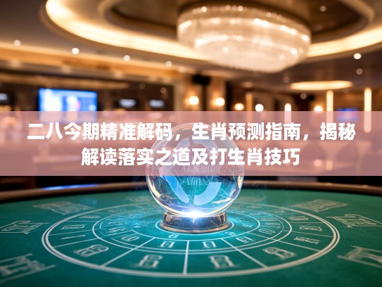 二八今期精准解码，生肖预测指南，揭秘解读落实之道及打生肖技巧