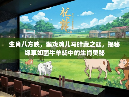 生肖八方映，猴戏鸡儿马暗藏之谜，揭秘绿草如茵牛羊畅中的生肖奥秘