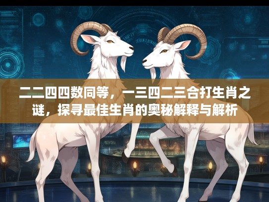 二二四四数同等，一三四二三合打生肖之谜，探寻最佳生肖的奥秘解释与解析