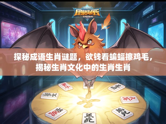 探秘成语生肖谜题，欲钱看蝙蝠擦鸡毛，揭秘生肖文化中的生肖生肖