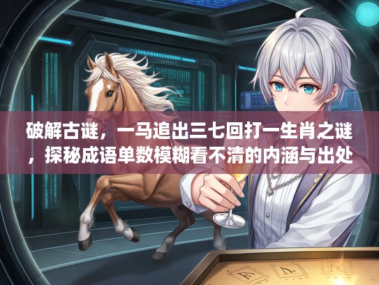 破解古谜，一马追出三七回打一生肖之谜，探秘成语单数模糊看不清的内涵与出处