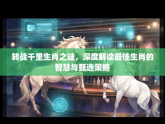 转战千里生肖之谜，深度解读最佳生肖的智慧与甄选策略
