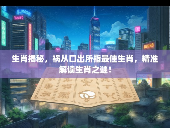 生肖揭秘，祸从口出所指最佳生肖，精准解读生肖之谜！