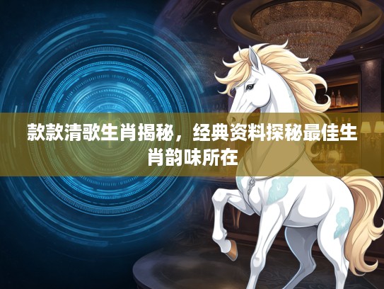 款款清歌生肖揭秘，经典资料探秘最佳生肖韵味所在