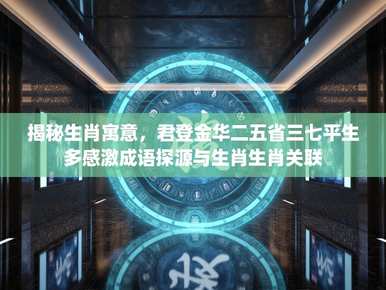 揭秘生肖寓意，君登金华二五省三七平生多感激成语探源与生肖生肖关联