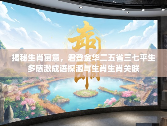 揭秘生肖寓意，君登金华二五省三七平生多感激成语探源与生肖生肖关联