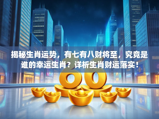 揭秘生肖运势，有七有八财将至，究竟是谁的幸运生肖？详析生肖财运落实！