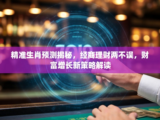 精准生肖预测揭秘，经商理财两不误，财富增长新策略解读