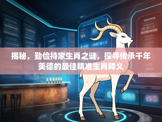 揭秘，勤俭持家生肖之谜，探寻传承千年美德的最佳精准生肖释义