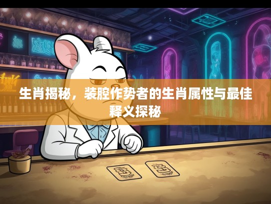 生肖揭秘，装腔作势者的生肖属性与最佳释义探秘