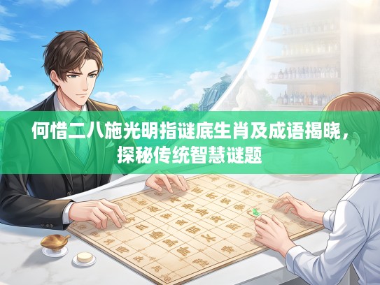何惜二八施光明指谜底生肖及成语揭晓，探秘传统智慧谜题