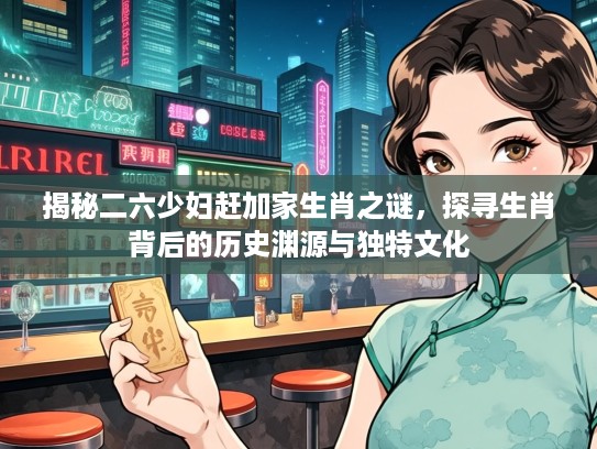 揭秘二六少妇赶加家生肖之谜，探寻生肖背后的历史渊源与独特文化