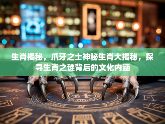 生肖揭秘，爪牙之士神秘生肖大揭秘，探寻生肖之谜背后的文化内涵