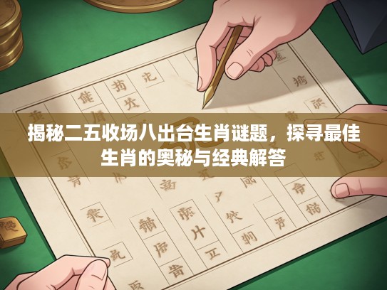 揭秘二五收场八出台生肖谜题，探寻最佳生肖的奥秘与经典解答