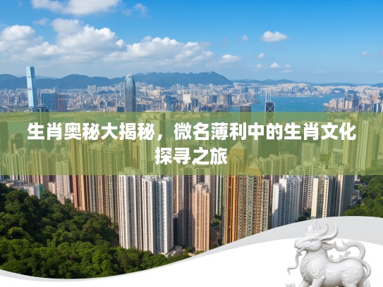 生肖奥秘大揭秘，微名薄利中的生肖文化探寻之旅