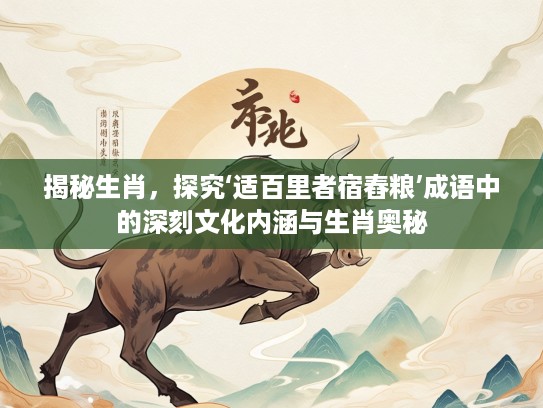 揭秘生肖，探究‘适百里者宿舂粮’成语中的深刻文化内涵与生肖奥秘