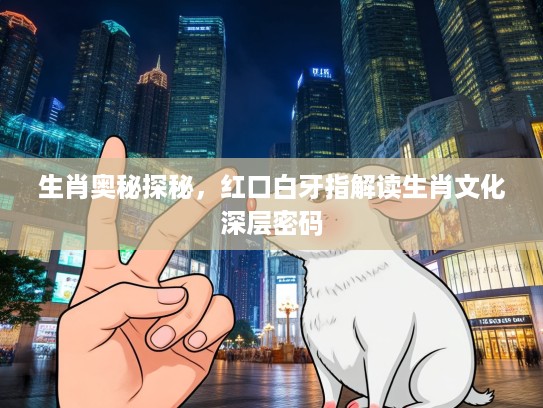 生肖奥秘探秘，红口白牙指解读生肖文化深层密码