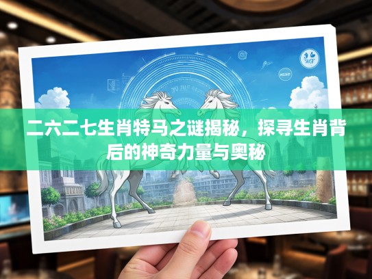 二六二七生肖特马之谜揭秘，探寻生肖背后的神奇力量与奥秘