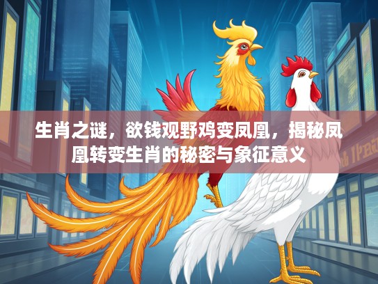 生肖之谜，欲钱观野鸡变凤凰，揭秘凤凰转变生肖的秘密与象征意义