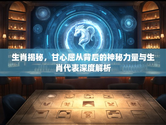生肖揭秘，甘心屈从背后的神秘力量与生肖代表深度解析