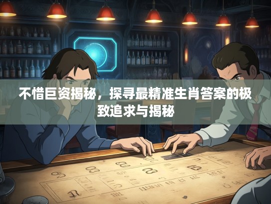 不惜巨资揭秘，探寻最精准生肖答案的极致追求与揭秘