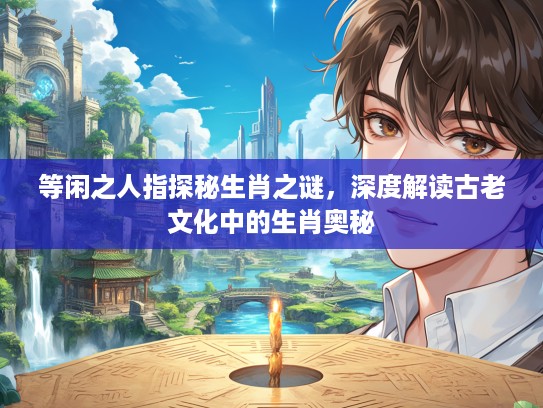 等闲之人指探秘生肖之谜，深度解读古老文化中的生肖奥秘