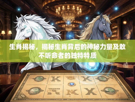 生肖揭秘，揭秘生肖背后的神秘力量及敢不听命者的独特特质