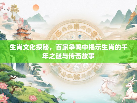 生肖文化探秘，百家争鸣中揭示生肖的千年之谜与传奇故事