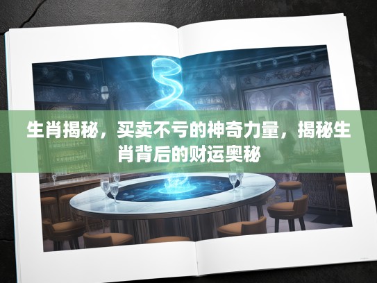 生肖揭秘，买卖不亏的神奇力量，揭秘生肖背后的财运奥秘