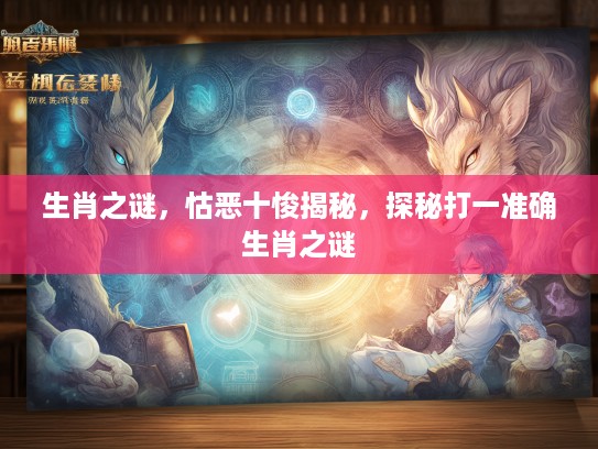 生肖之谜，怙恶十悛揭秘，探秘打一准确生肖之谜