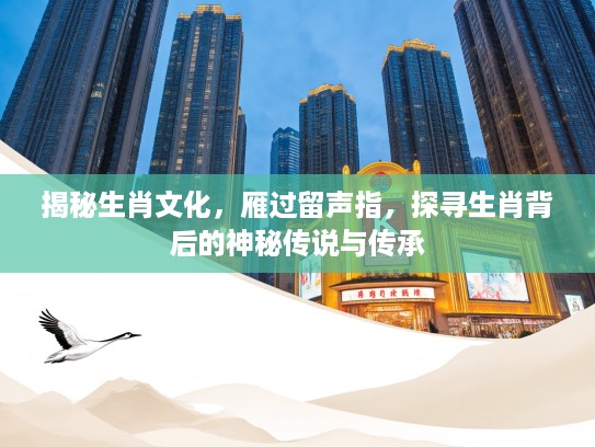 揭秘生肖文化，雁过留声指，探寻生肖背后的神秘传说与传承