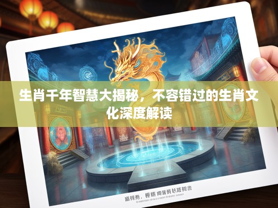 生肖千年智慧大揭秘，不容错过的生肖文化深度解读