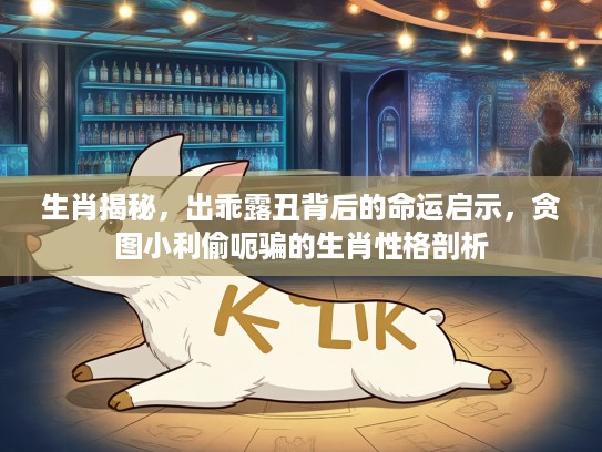 生肖揭秘，出乖露丑背后的命运启示，贪图小利偷呃骗的生肖性格剖析