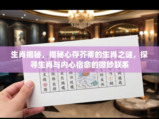 生肖揭秘，揭秘心存芥蒂的生肖之谜，探寻生肖与内心宿命的微妙联系