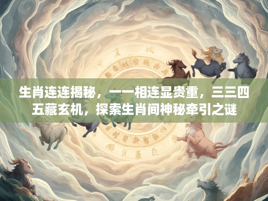 生肖连连揭秘，一一相连显贵重，三三四五藏玄机，探索生肖间神秘牵引之谜