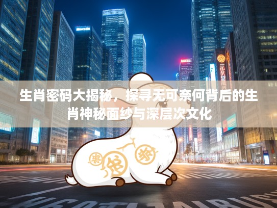 生肖密码大揭秘，探寻无可奈何背后的生肖神秘面纱与深层次文化