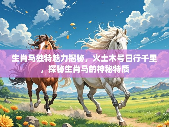 生肖马独特魅力揭秘，火土木号日行千里，探秘生肖马的神秘特质