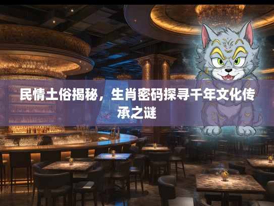 民情土俗揭秘，生肖密码探寻千年文化传承之谜