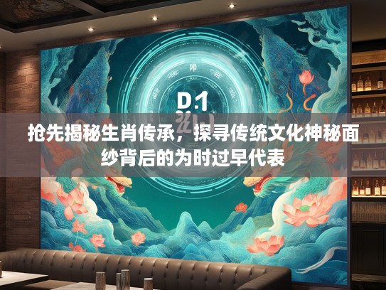 抢先揭秘生肖传承，探寻传统文化神秘面纱背后的为时过早代表