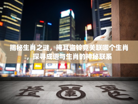 揭秘生肖之谜，掩耳盗铃竟关联哪个生肖，探寻成语与生肖的神秘联系